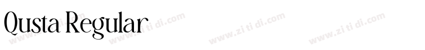 Qusta Regular字体转换